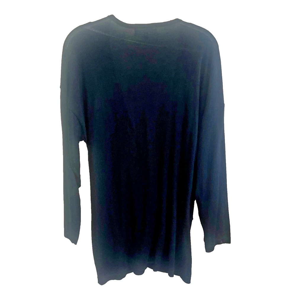 Eloquii  New Black Wrap 3/4 Sweater Wool Blend  SZ 18/20 Plus Size Closet StaplE